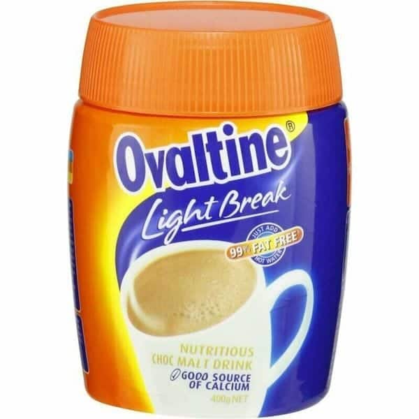 ovaltine chocolate light break energy drink 400g