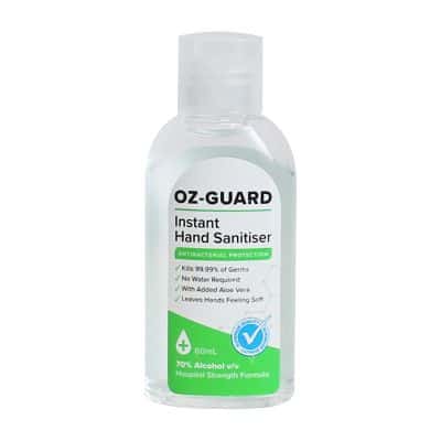 oz guard hand sanitiser 60ml