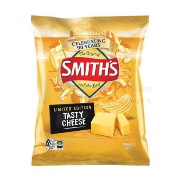 smiths crinkle chips tasty cheese 150g