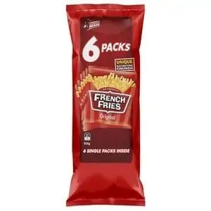 french fries original potato chips 6 pack