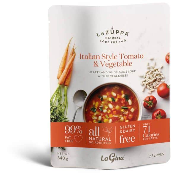 la zuppa italian style tomato vegetable soup pouch 540g