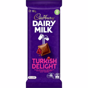 Cadbury Block Turkish Delight (Wholesale case $5.70 x 15 units)