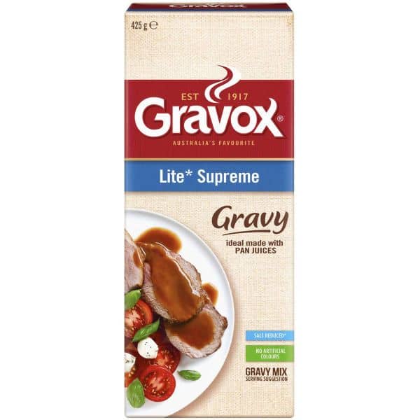 gravox gravy mix supreme lite 425g