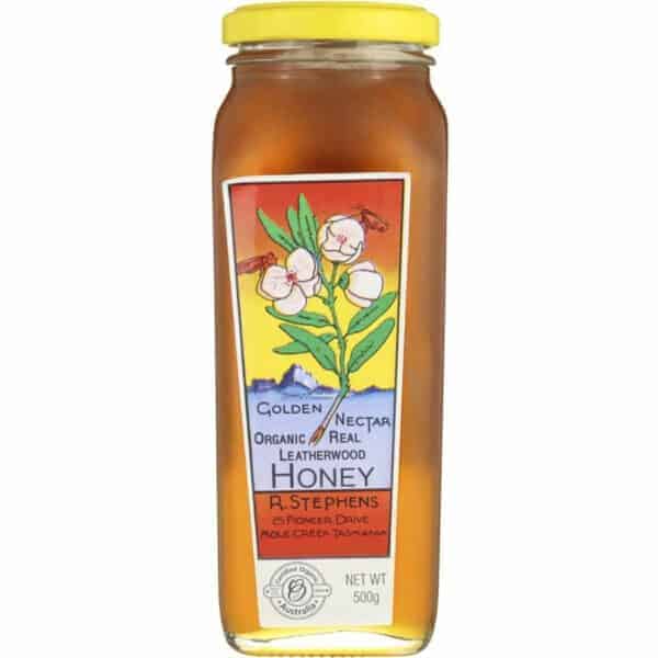 leatherwood organic honey 500g