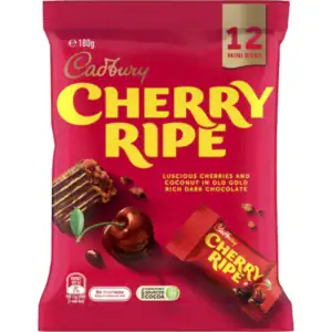 Cherry Ripe Share Pack 180g  (Wholesale case $5.70 x 14 units)