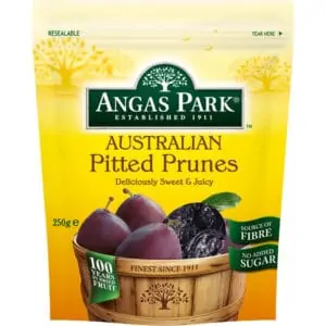 angas park prunes pitted 250g
