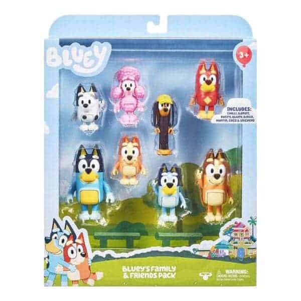 bluey bluey family and friends 8 figure multi pack