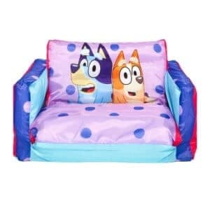 bluey inflatable flip out mini sofa
