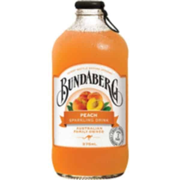 bundaberg peach brewed drink bottle 375ml 12 pack