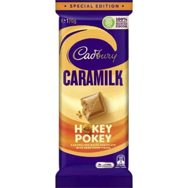 cadbury caramilk hokey pokey chocolate bar 170g