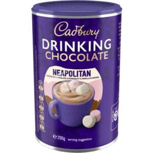 cadbury drinking chocolate neapolitan 250g