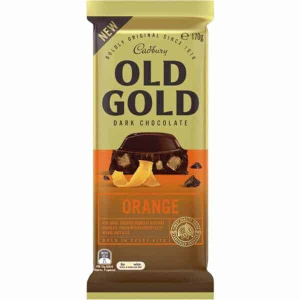 cadbury old gold dark chocolate orange 170g