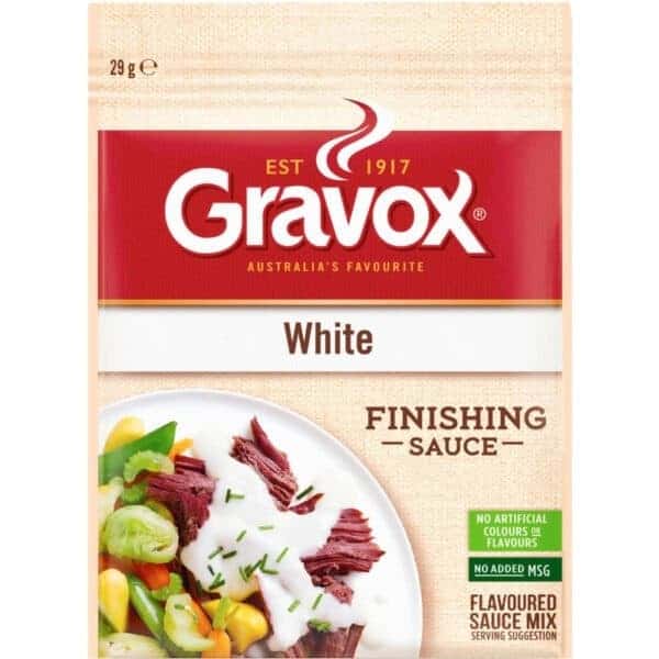 gravox finishing sauce white sauce smooth creamy 29g