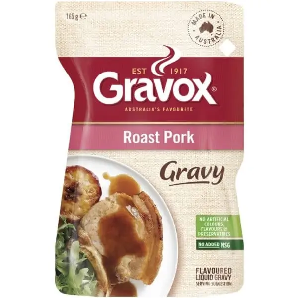 gravox gravy liquid roast pork 165g