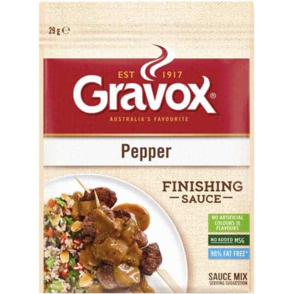 gravox gravy sauce pepper 29g