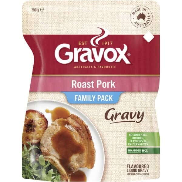 gravox roast pork liquid gravy 250g