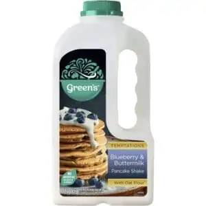 green temptations blueberry buttermilk pancake shake 325g