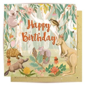 greeting card abstract aussie birthday1