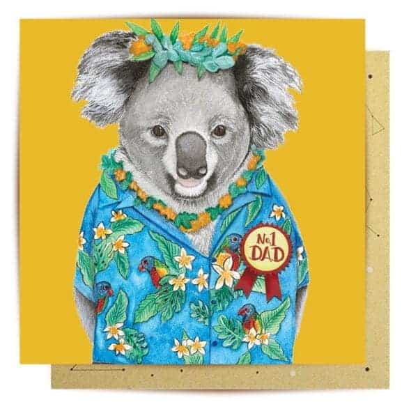 greeting card aloha koala1