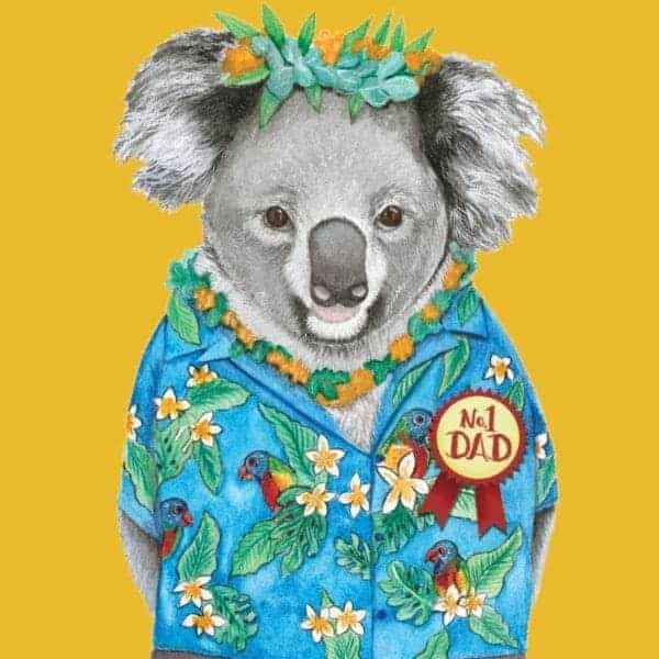 greeting card aloha koala2