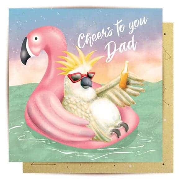 greeting card cheers to you cockatoo1