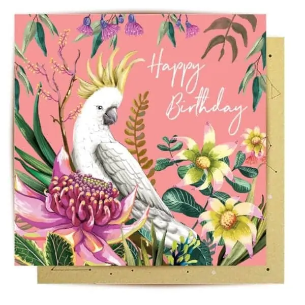 greeting card cockatoo paradiso1