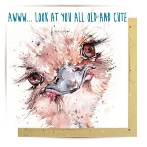 greeting card fabulous emu1