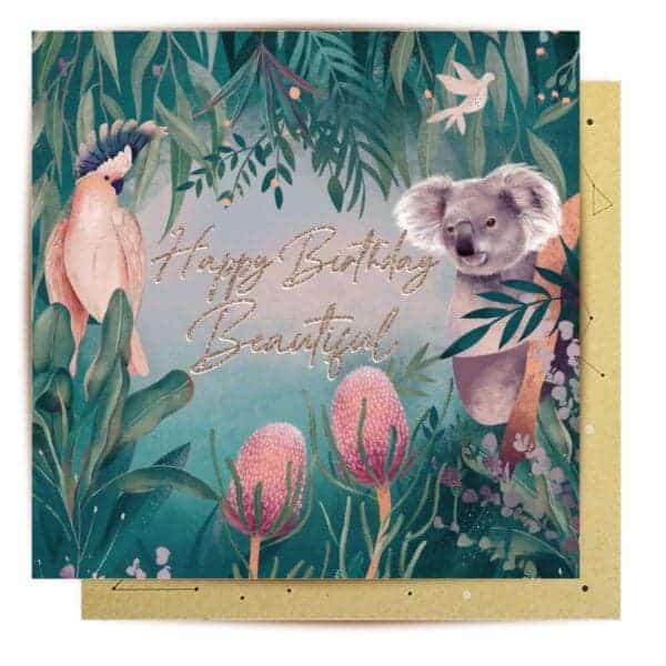 greeting card happy birthday beautiful australiana1