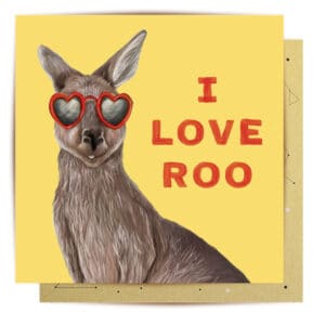greeting card i love roo1