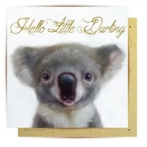 greeting card little darling koala1