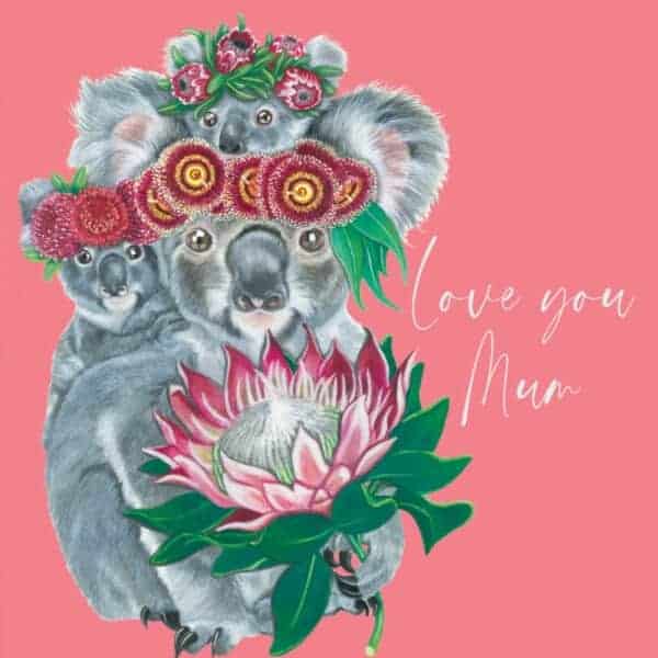 greeting card love you mum koala3
