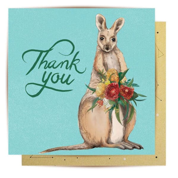 greeting card wallaby thank you1