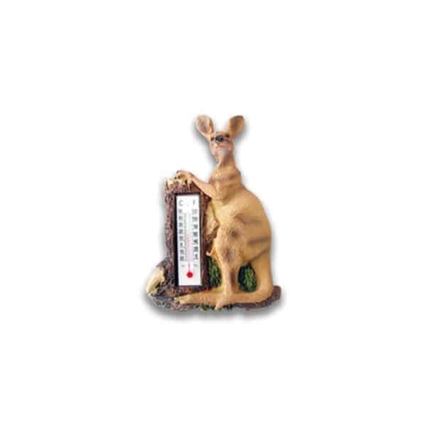 hand painted kangaroo magnet with thermometer
