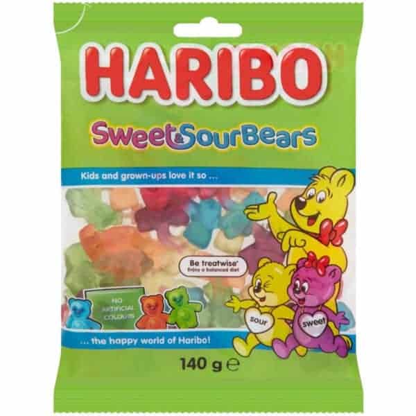 haribo sweet sour bears 140g