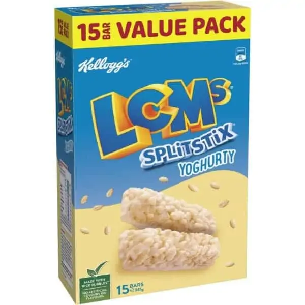 kellogg lcms yoghurty split stix snack bars 15 pack