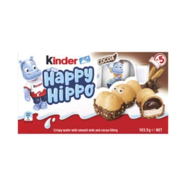 kinder happy hippo cocoa biscuit bar multipack 5pk