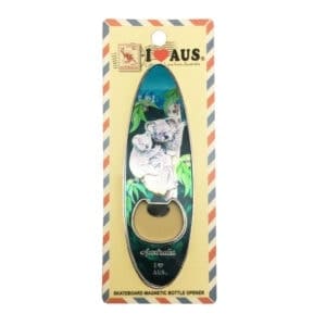 koala with baby surfboard magnet bottle opener