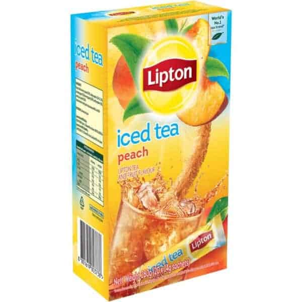 lipton peach iced tea sachets 20 pack