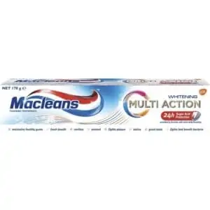 macleans toothpaste multi action whitening fluoride 170g