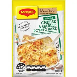 maggi side dish creamy cheese garlic potato bake 24g