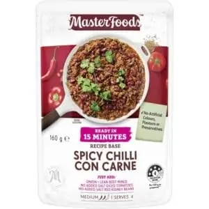 masterfoods chilli con carne recipe base 170g