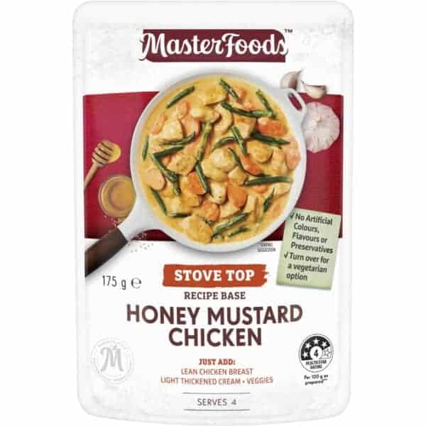 masterfoods honey mustard chicken recipe base 175g