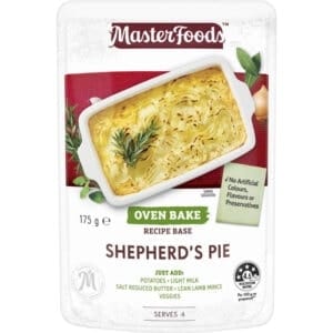 masterfoods shepherd pie recipe base shepherds pie 175g