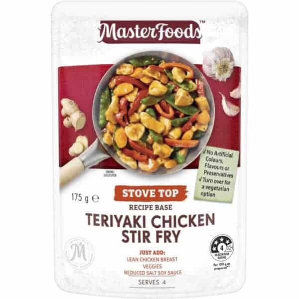 masterfoods teriyaki chicken stir fry recipe base 175g