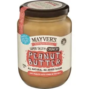 mayver crunchy peanut butter 750g