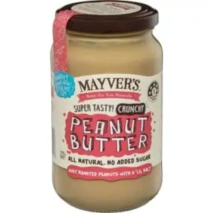 mayvers crunchy peanut butter 375g