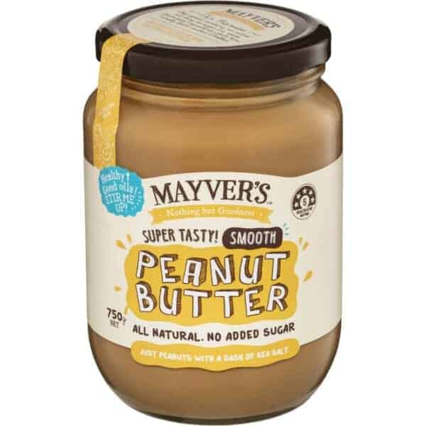 mayvers smooth peanut butter 750g