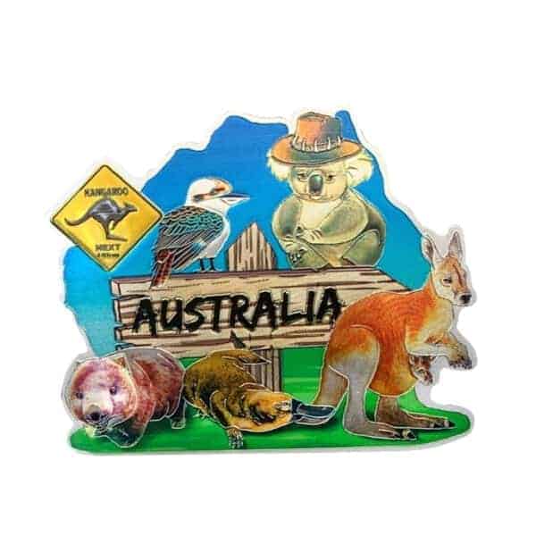 metallic aussie animals magnet