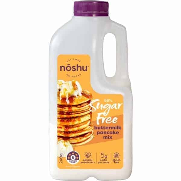 noshu 98 sugar free buttermilk pancake mix 240g