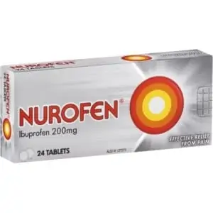 nurofen pain and inflammation relief tablets 200mg ibuprofen 24 pack